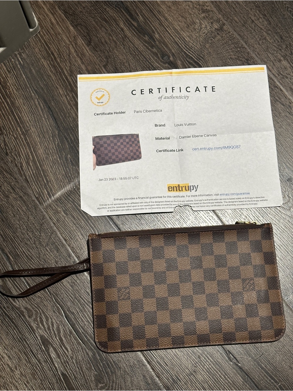 Louis Vuitton Damier Canvas Pouch